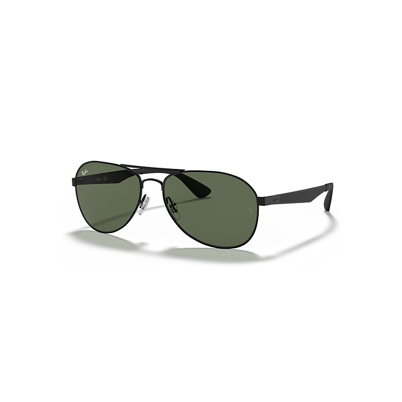 Ray - Ban Unisex Black/Green Rb3549 006/71 Sunglasses Metal Pilot Normal - Image 3