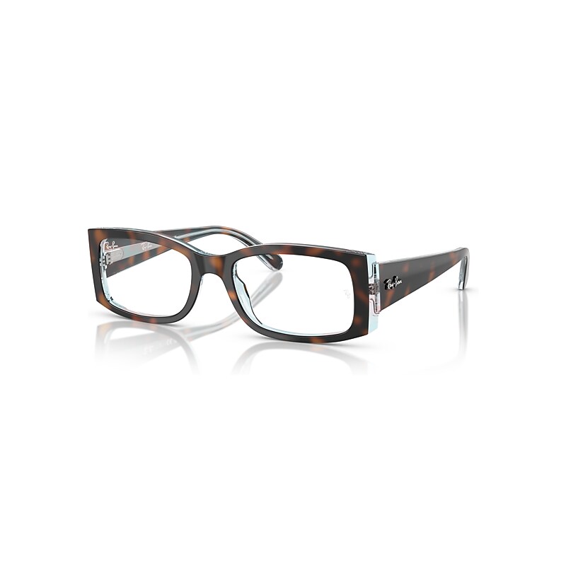 Ray - Ban Women's Transparent Woman Rx5434 Miriam 8401 Optical Frames Acetate Turtle Squared Normal - Image 2