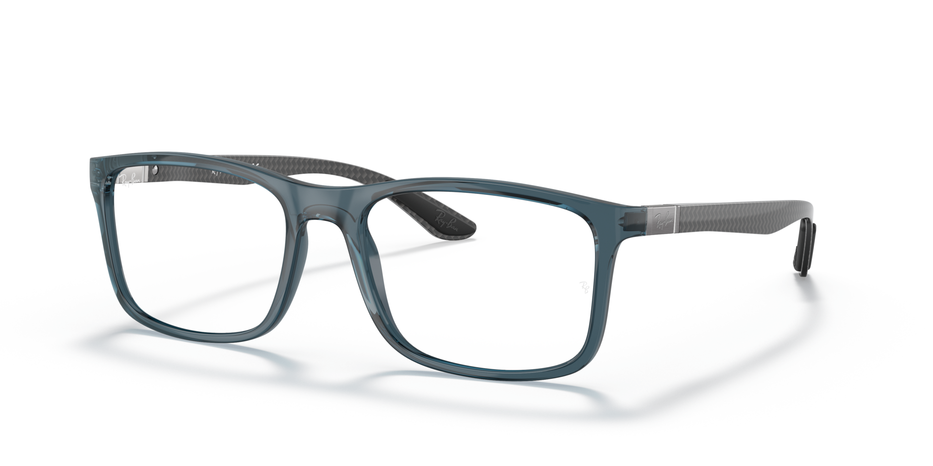 RB8908 OPTICS Polarized Eyeglasses with Transparent Blue and Clear