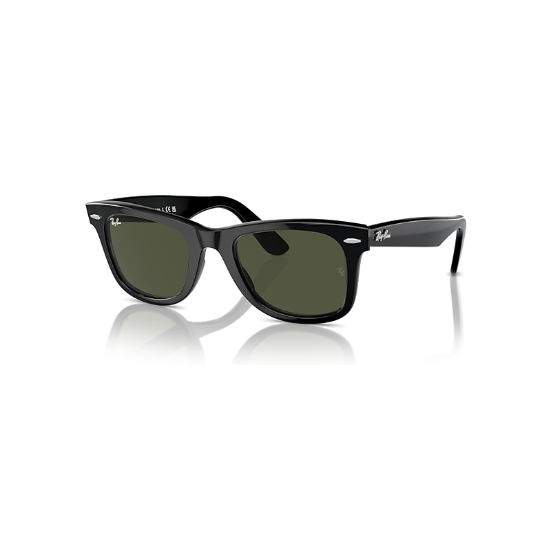 Ray-Ban Original Wayfarer Classic Gafas De Sol Negro Montura Verde Lentes 52-22