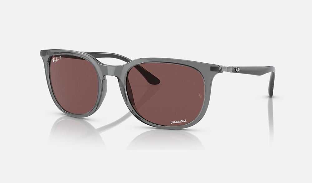 RB4386 POLARIZED+ LENSES Polarized Sunglasses in Transparent Grey