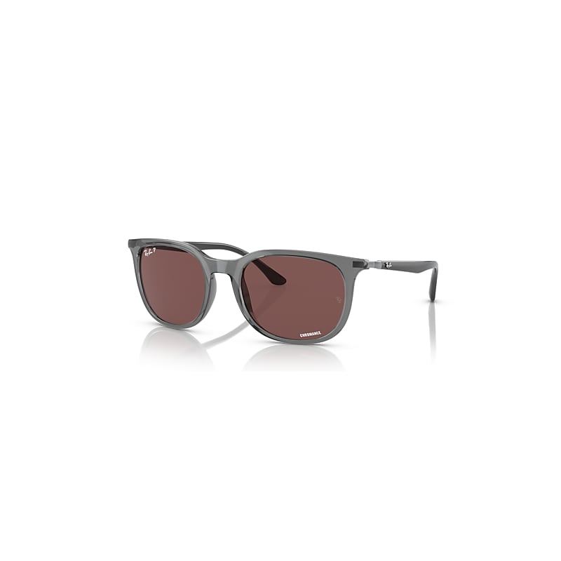 Ray-Ban Rb4386 Polarized+ Lenses Gafas De Sol Gunmetal Montura Violeta Lentes Polarizado 54-20