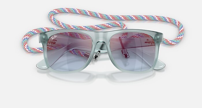 JUSTIN KIDS SUMMER CAPSULE Sunglasses in Transparent Blue and Blue
