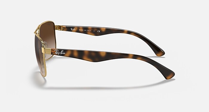 RB3533 Sunglasses in Arista Gold and Brown Gradient (57-17