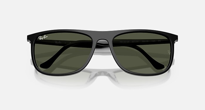 サングラス0RB2216Fユニセックス大人 RB2216 Sunglasses in Black and Green (58-18) - RB2216F | Ray-Ban® US