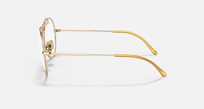 RB8063 TITANIUM OPTICS Eyeglasses with Arista Gold and Clear (55