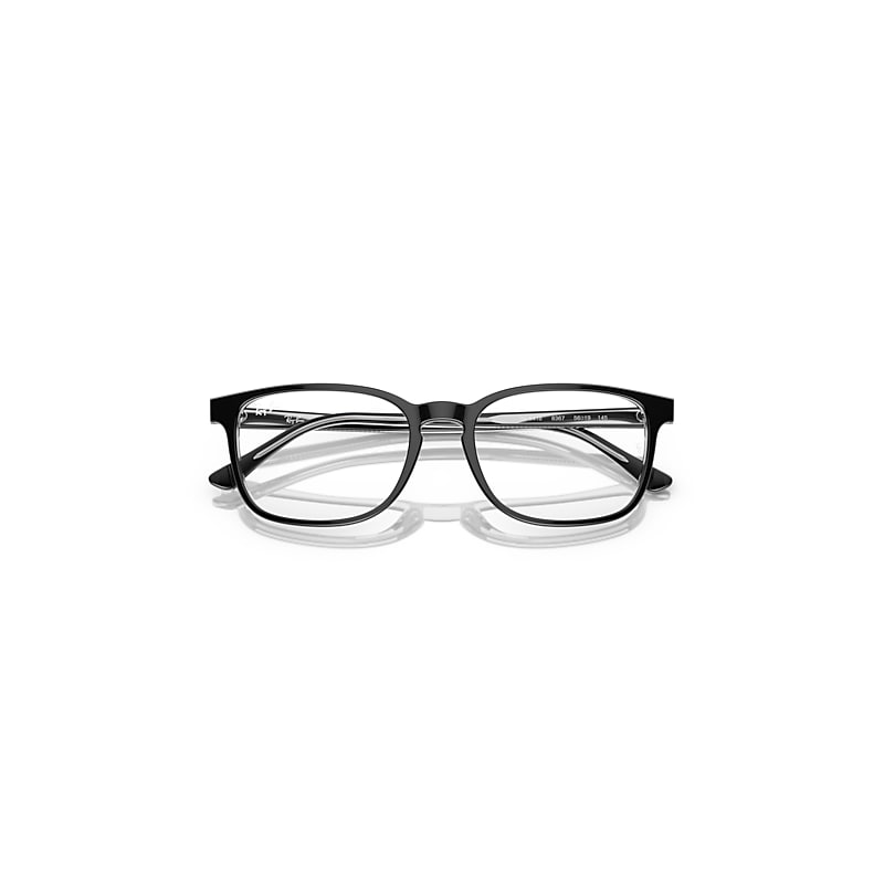 Ray-Ban Eyeglasses Dark Grey On Transparent Grey Frame Lenses Polarized 54-19