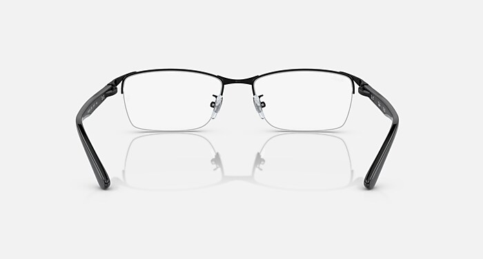RB6501 OPTICS メガネ ブラック と クリア (55-17) - RB6501D