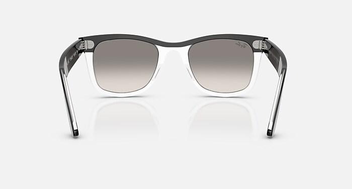 WAYFARER STREET NEAT Sunglasses in Black On Transparent and Clear