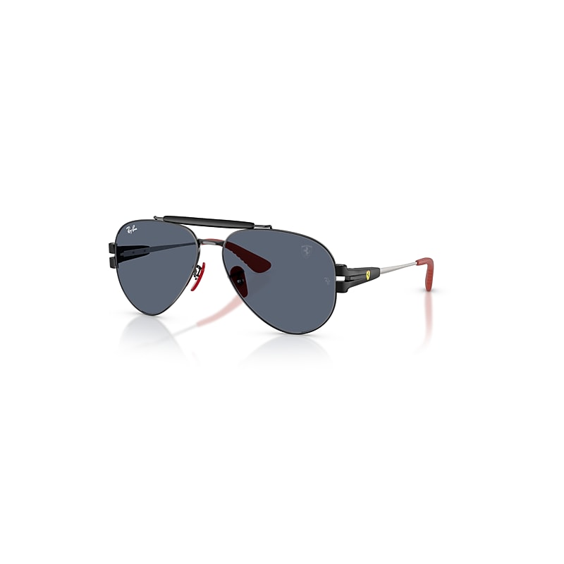 Ray - Ban Unisex Grey Ray - Ban Rb3762m F00987 Sunglasses Metal Black Pantos Normal - Image 4
