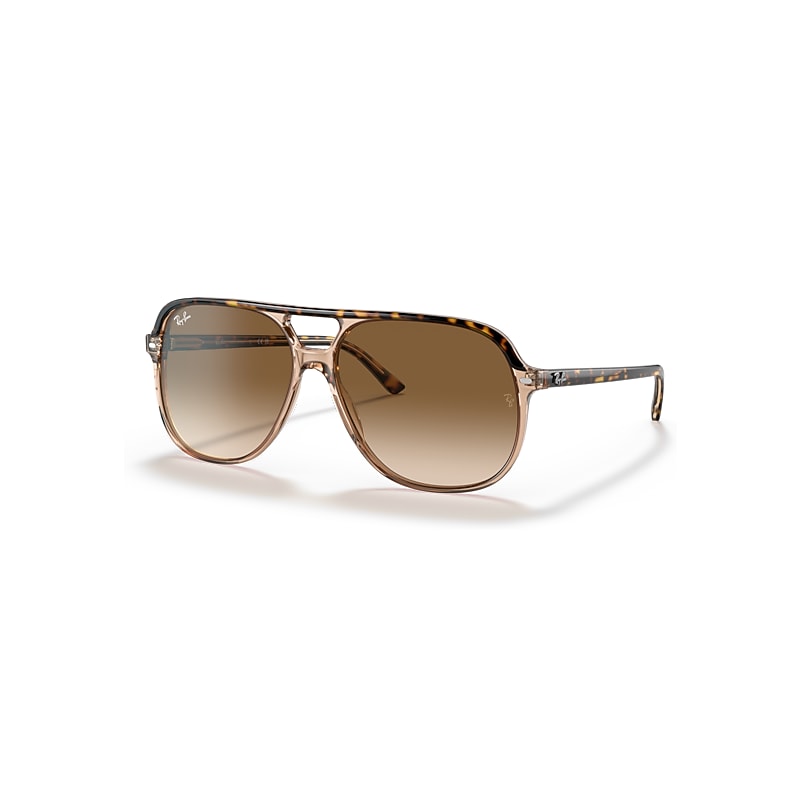 Ray-Ban Bill Gradient Sunglasses Polished Havana On Transparent Brown / Light Brown Gradient - Image 9