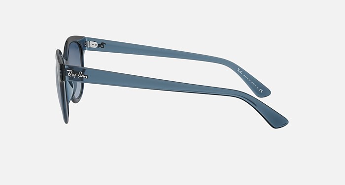 RB4324 Sunglasses in Transparent Dark Blue and Azure/Blue Gradient