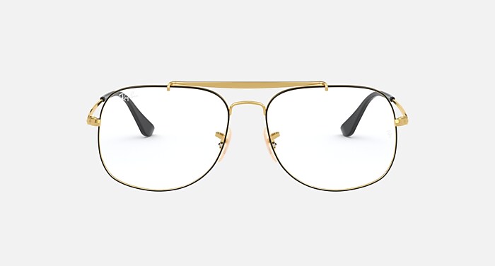 GENERAL OPTICS Polarized Eyeglasses with Black and Clear (55-16