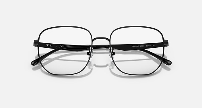 Ray-Ban ブラックフレーム メガネ レイバン公式ストア】 Ray-Ban® RB6503 OPTICS メガネ | ブラック