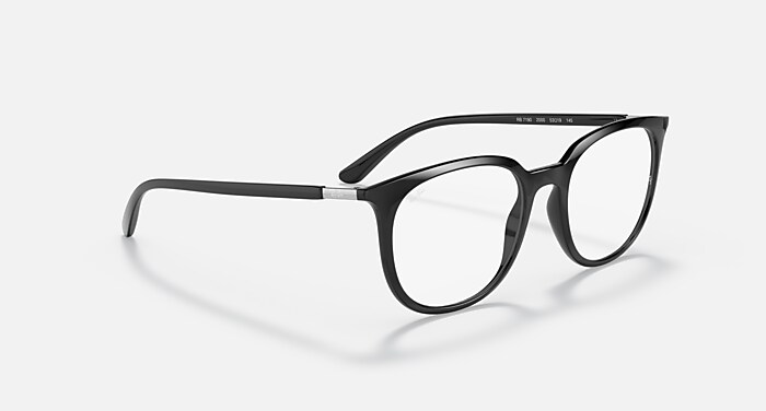 RB7190 OPTICS Polarized Eyeglasses with Black and Clear (53-19