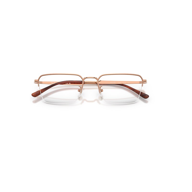 Ray-Ban Rb8785d Titanium Optics Optical Copper Frame Transparent Lenses Polarized 54-18
