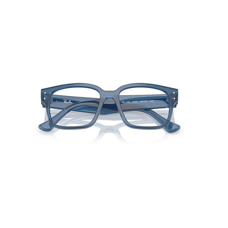 Ray-Ban Laurene Optics Bio-based Optical Transparent Blue Frame Clear Lenses Polarized 51-18