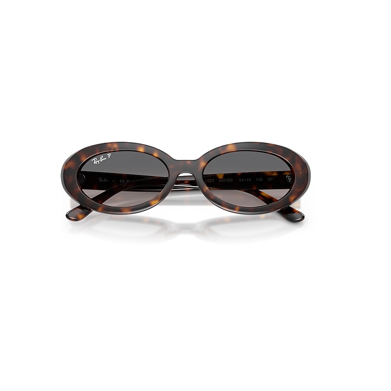Ray-Ban RB2223F Asian Fit Polarized 902/M3 Women’s Sunglasses Tortoiseshell Size 54