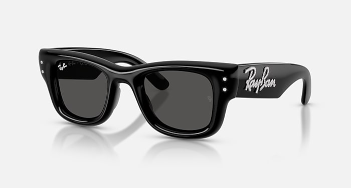 WAYFARER PUFFER CRYSTAL EDITION Sunglasses in Black & Strass  display picture 1