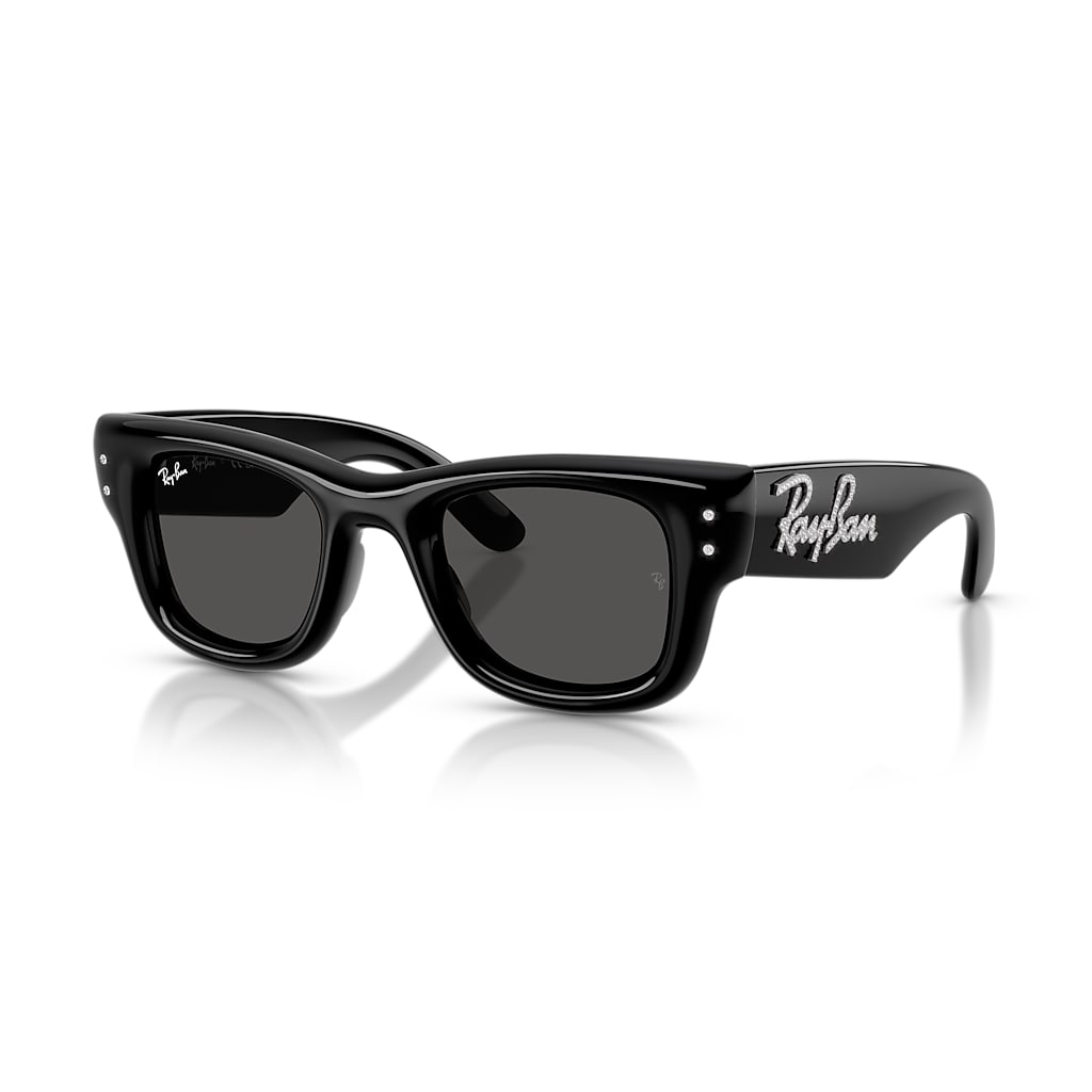 WAYFARER PUFFER CRYSTAL EDITION Óculos de Sol em Preto & Strass e