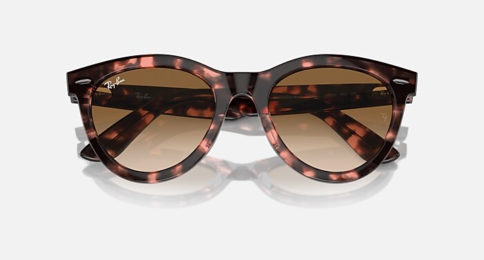 WAYFARER WAY Sunglasses in Pink Havana and Clear & Brown (54-21