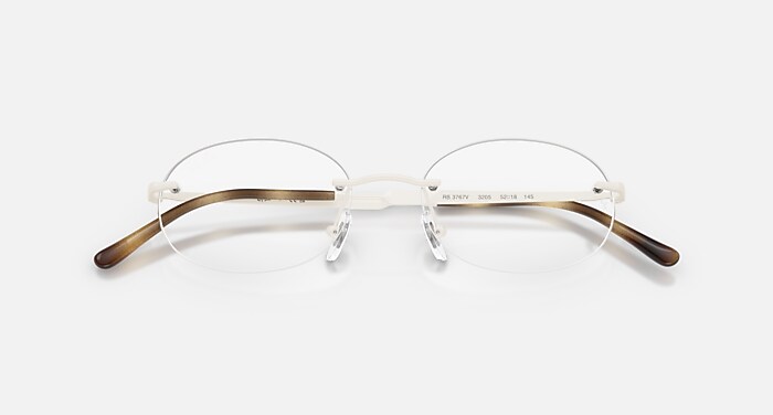 RB3767V OPTICS Eyeglasses with White and Clear (52-18) - RB3767V