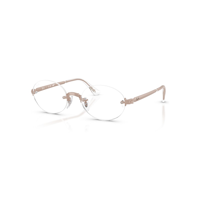 Ray-Ban Eyeglasses Unisex Rb3929v Optics By A$ap Rocky - Light Pink Frame Clear Lenses Polarized 54-20