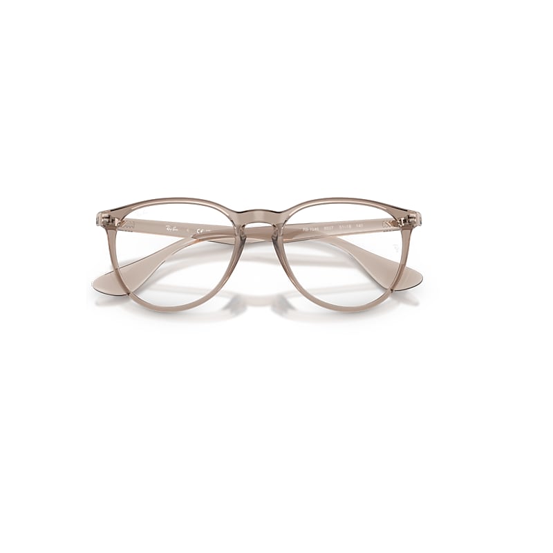 Ray-Ban Erika Optics Optical Transparent Light Brown Frame Clear Lenses Polarized 51-18