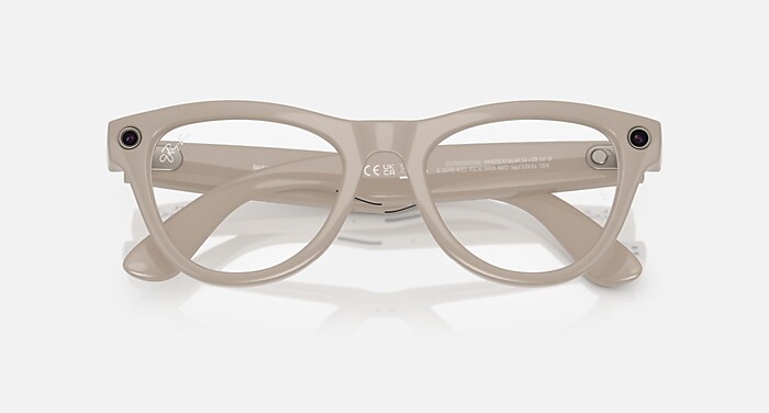 RAY-BAN META (GEN 1) SKYLER AI Glasses in Chalky Gray and Clear