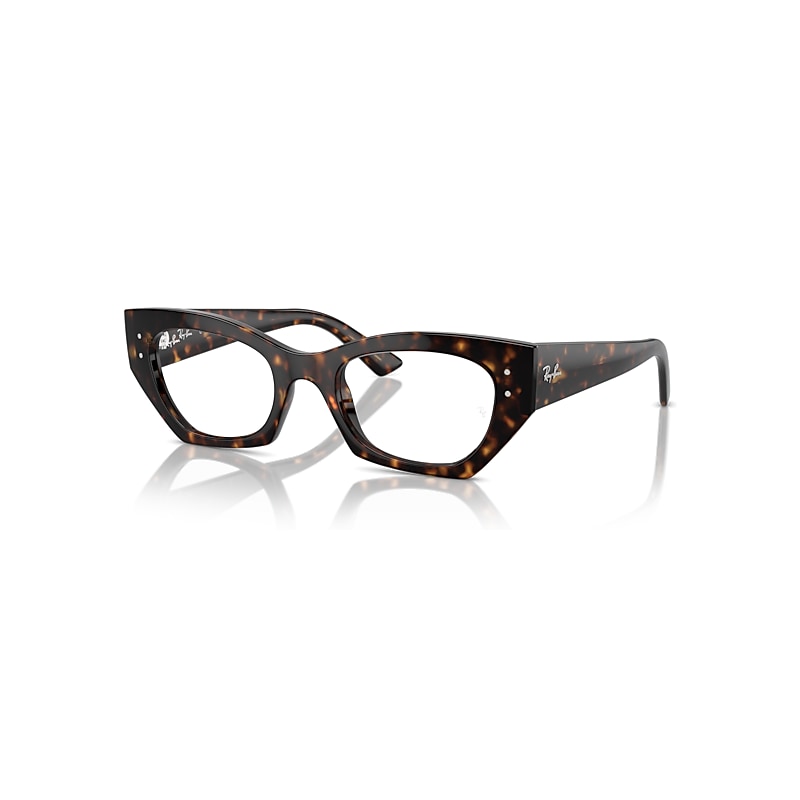 Ray - Ban Unisex Rx7330 Zena 8320 Optical Frames Injected Turtle Transparent Geometric Normal - Image 4