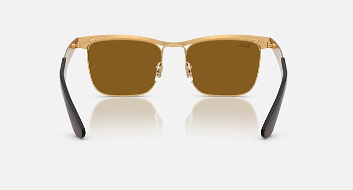 WAYFARER DELUXE Sunglasses in Sandblasted Legend Gold and Brown