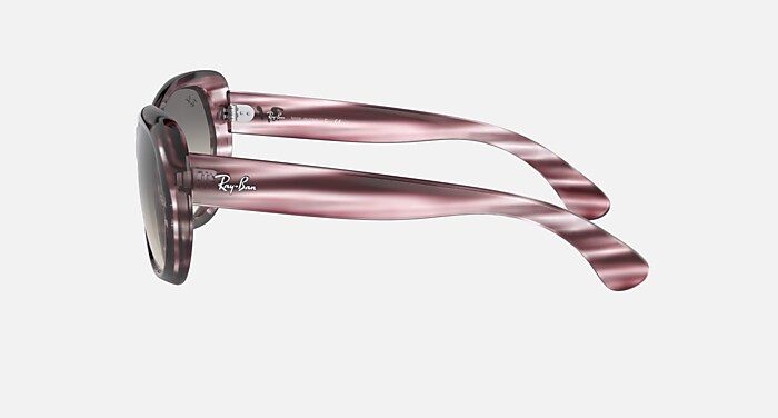 RB4325 Sunglasses in Striped Bordeaux Havana and Grey Gradient (59