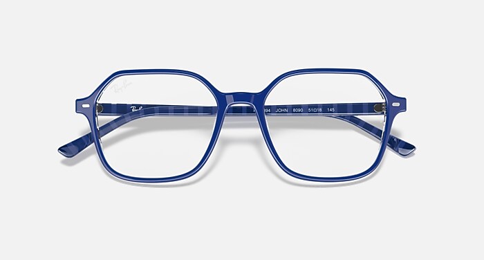 Ray Ban Rb 5394 John 8091 Polished Dark Blue Authentic Eyeglasses 49-18-140 NEW RAY BAN 0RX5394 JOHN 8091 POLISHED DARK BLUE AUTHENTIC  main image 3