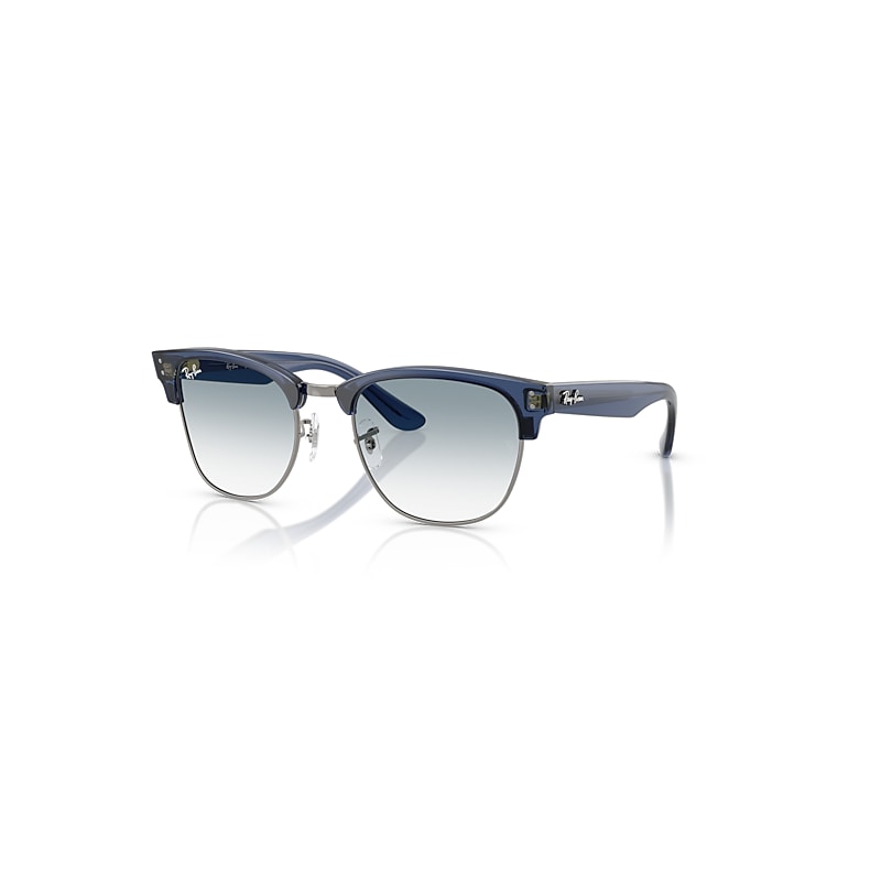 Ray-Ban Sunglasses  Clubmaster Reverse - Transparent Navy Blue Frame Blue Lenses 54-21, RBR0504S
