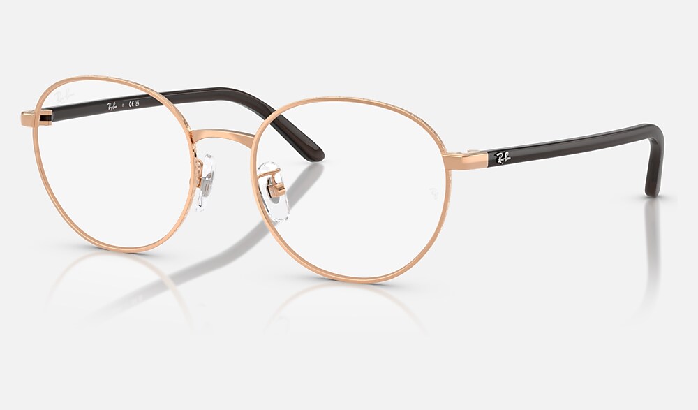 RB6538D OPTICS メガネ ローズゴールド と クリア (53-18) - RB6538D