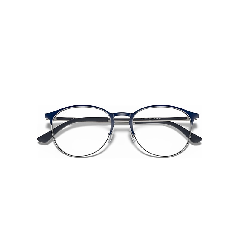 Ray-Ban Rb6375 Optics Optical Gunmetal Frame Clear Lenses Polarized 51-18