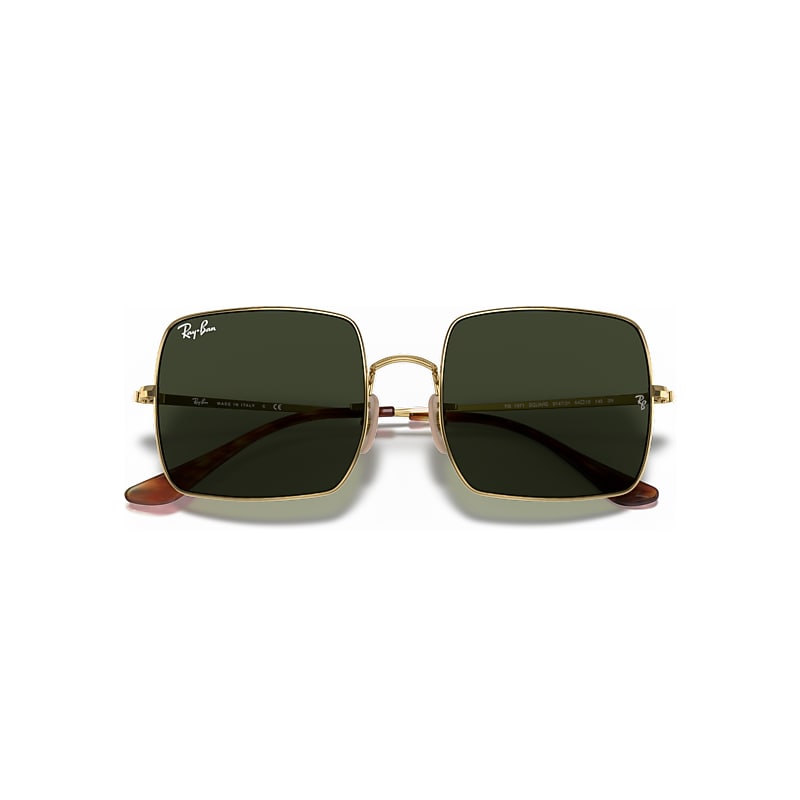 SQUARE 1971 CLASSIC Sunglasses in Arista Gold and G-15 Green