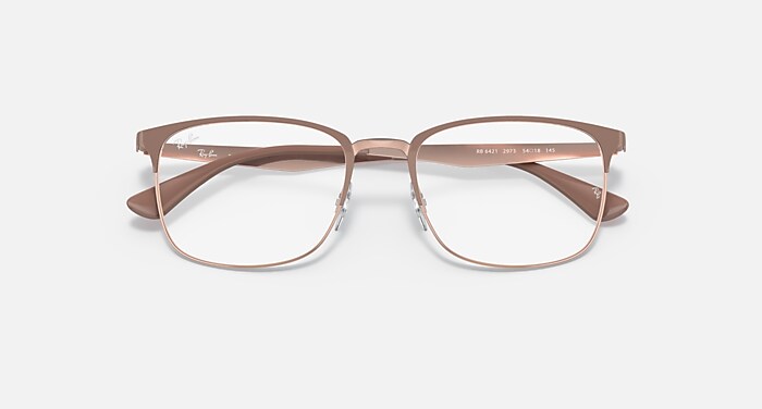 レイバン公式ストア】 Ray-Ban® RB6421 OPTICS メガネ | カッパー上に