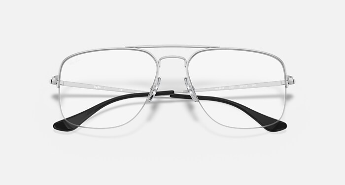 GENERAL GAZE OPTICS Polarized Eyeglasses with Silver and Clear (56