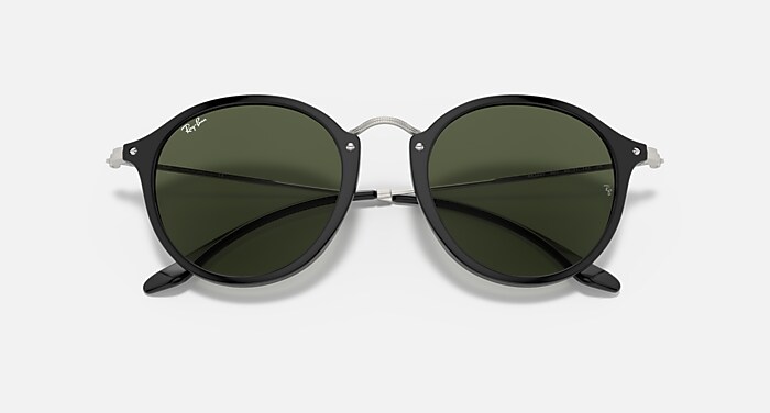 ROUND FLECK Gafas de Sol Negro en Verde G-15 - RB2447 | Ray-Ban® LATAM