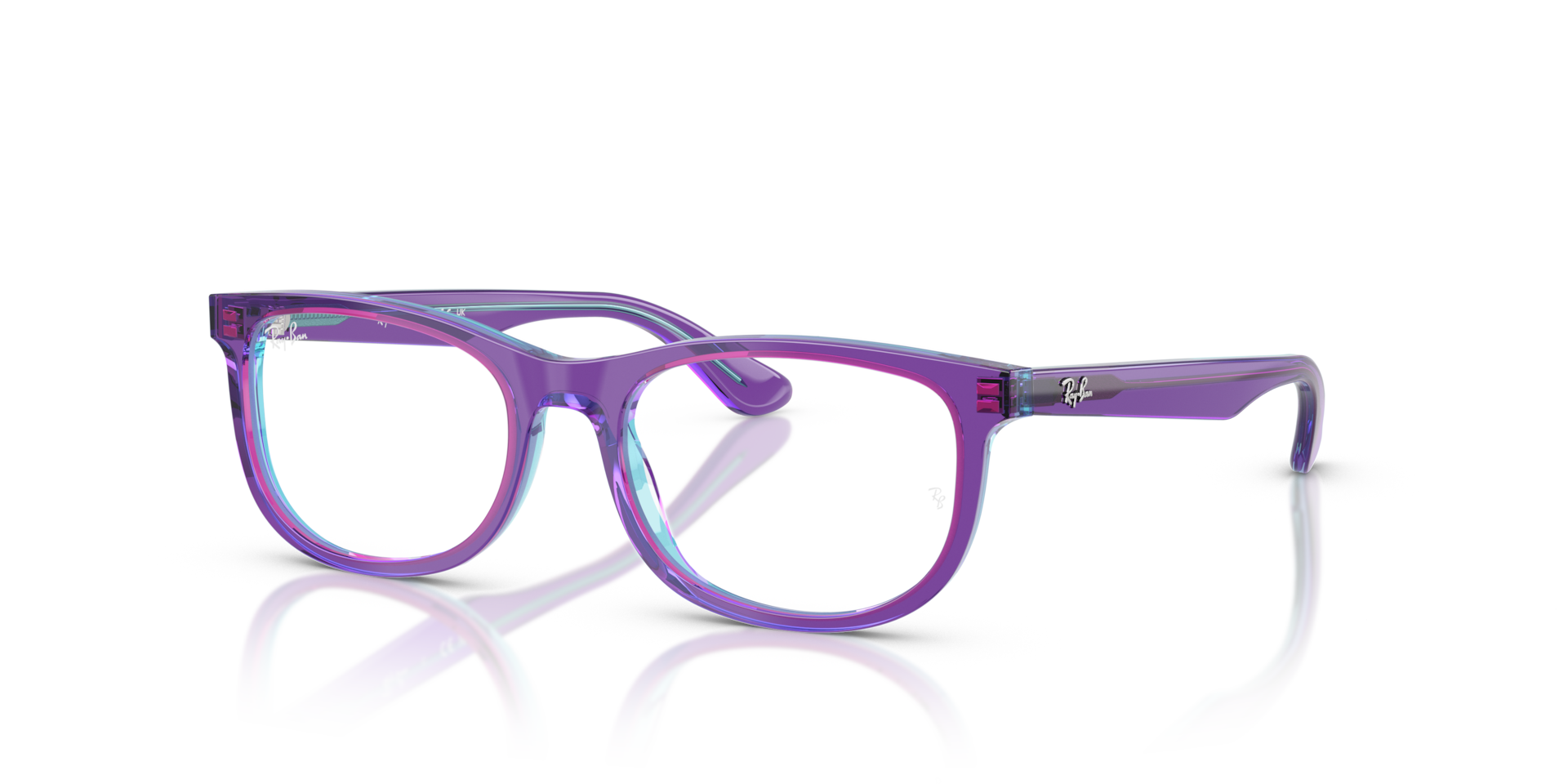 Ray-Ban Eye Glasses Clear Fram Pink Purple Reading Amazon.com: Ray-Ban RX5433 Prescription Eyewear Frames  main image 2