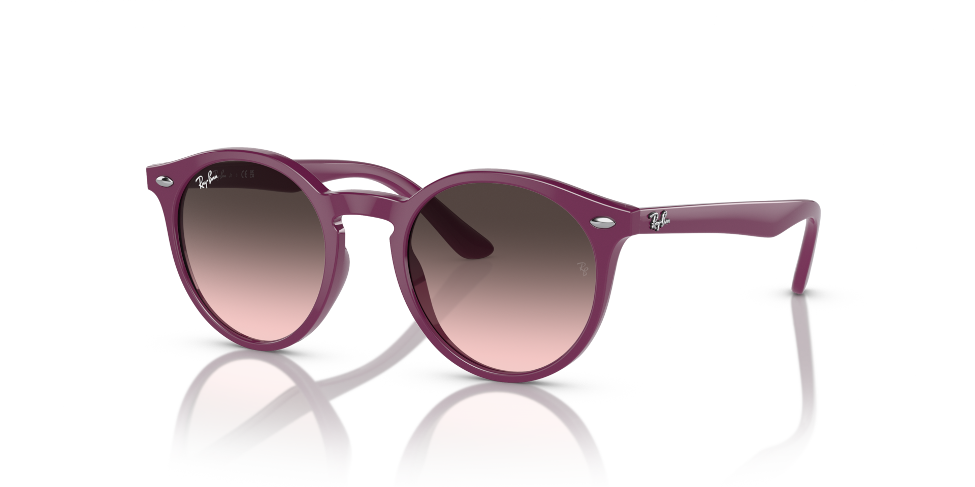 Ray-Ban Rb9064s Kids Lunettes De Soleil - Monture Cerise Verres Rose 44-19 85 €