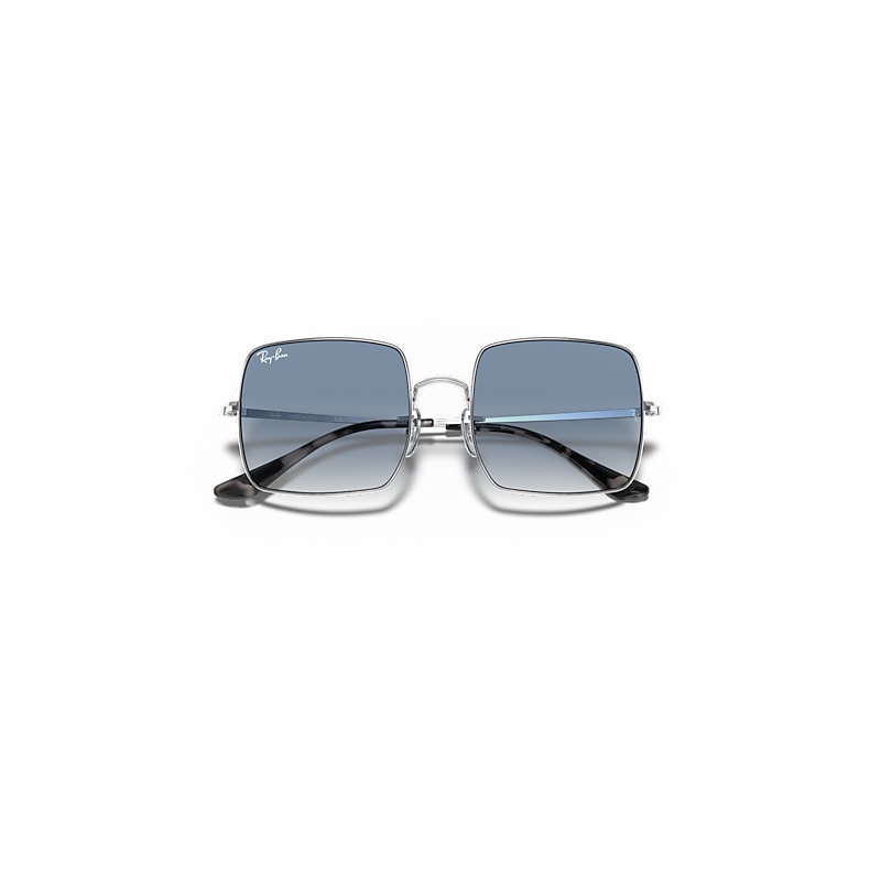SQUARE 1971 CLASSIC Sunglasses in Silver and Light Blue Gradient