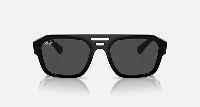 Ray-Ban サングラス RB4397 CORRIGAN CORRIGAN BIO-BASED サングラス ブラック と ダークグレー (54-20