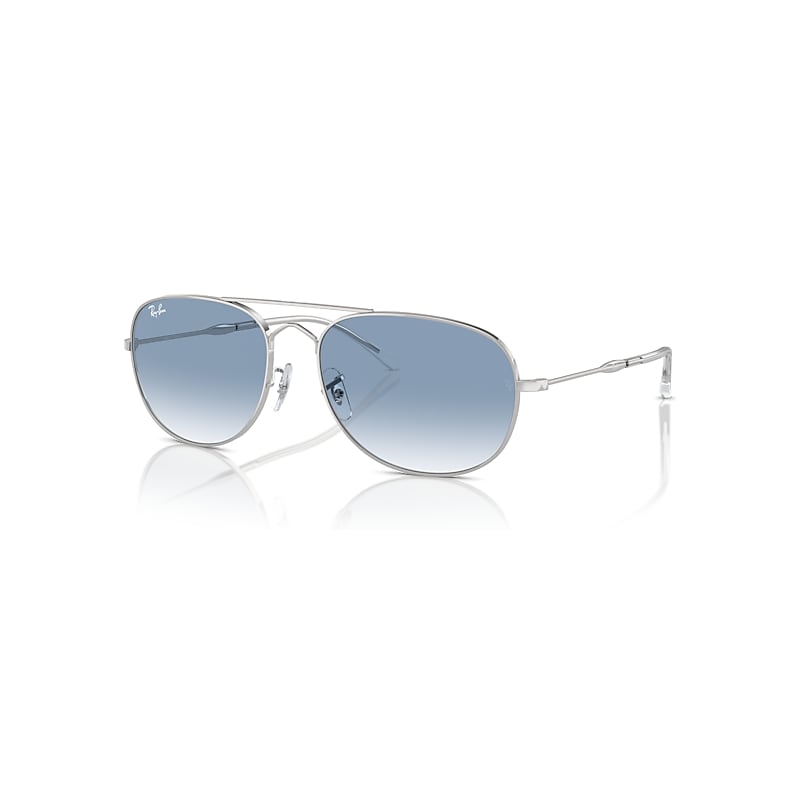 Ray - Ban Unisex Blue Ray - Ban Rb3735 Bain Bridge 003/3F Sunglasses Metal Silver Pilot Normal Shaded - Image 4