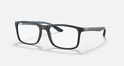 RAY RB8908 OPTICS Polarized Eyeglasses with Black and Clear (53-18
