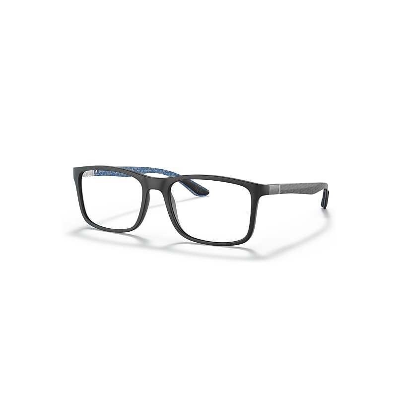 Ray-Ban Eyeglasses Unisex Rb8908 Optics - Blue Frame Clear Lenses Polarized 53-18