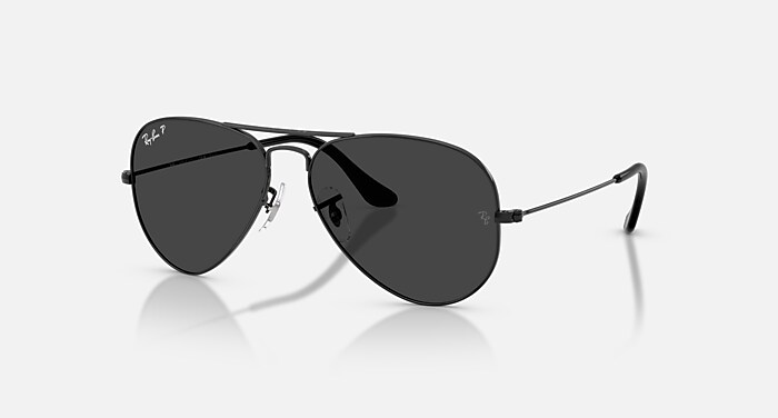 AVIATOR CLASSIC Polarized Sunglasses in Black and Polarized Black