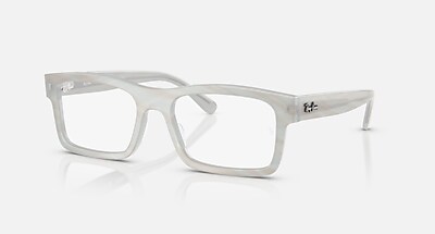 未使用に近い RayBan RB4354F 6677/48 RB5435 OPTICS CHANGE Eyeglasses with Photo Striped Light Blue and