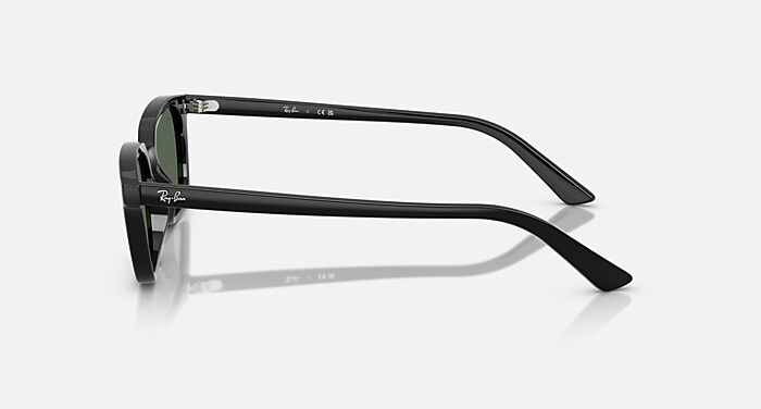 ZAYA BIO-BASED Sunglasses in Black and Dark Green (52-19